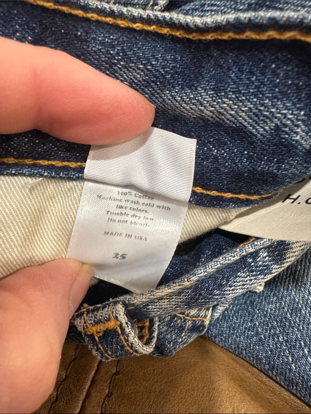 Hey Gang Straight Earl Classic High-Rise Jeans in Faded Blue NWT 25 - Picture 10 of 10
